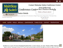 Tablet Screenshot of mainstaypigeonforge.com